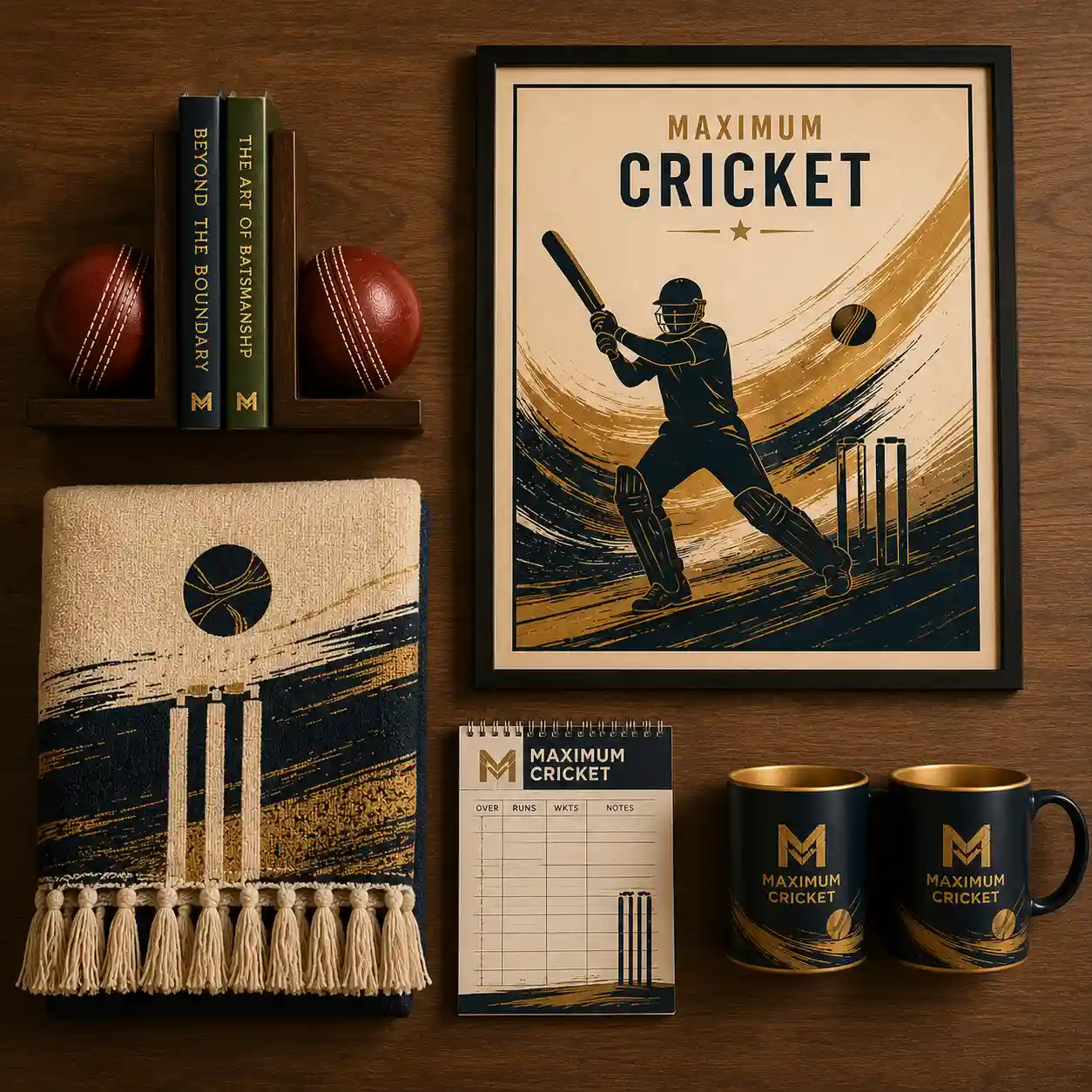 The Cricket Den Pack — flat lay