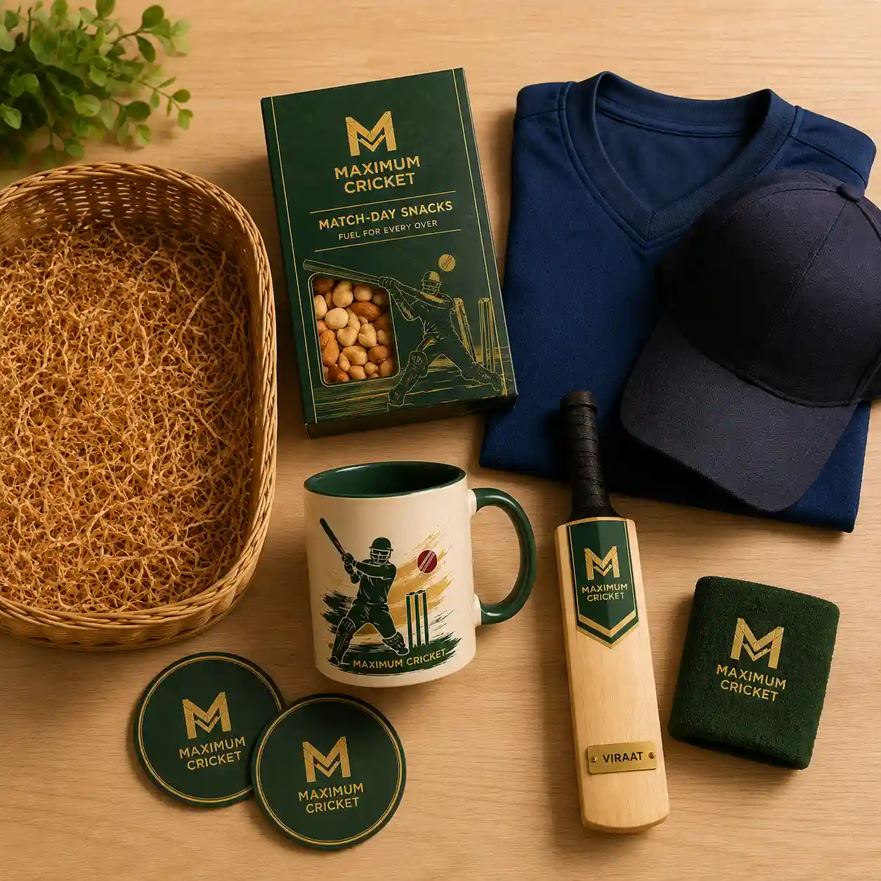 The Fan Hamper — flat lay